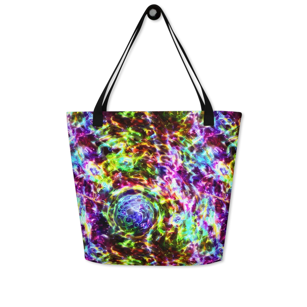 Galaxy Afterglow on Large Tote Bag W/ Pocket — Front