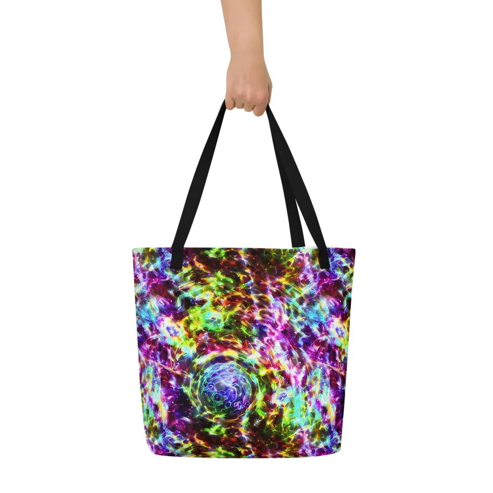 Galaxy Afterglow on Large Tote Bag W/ Pocket — Front