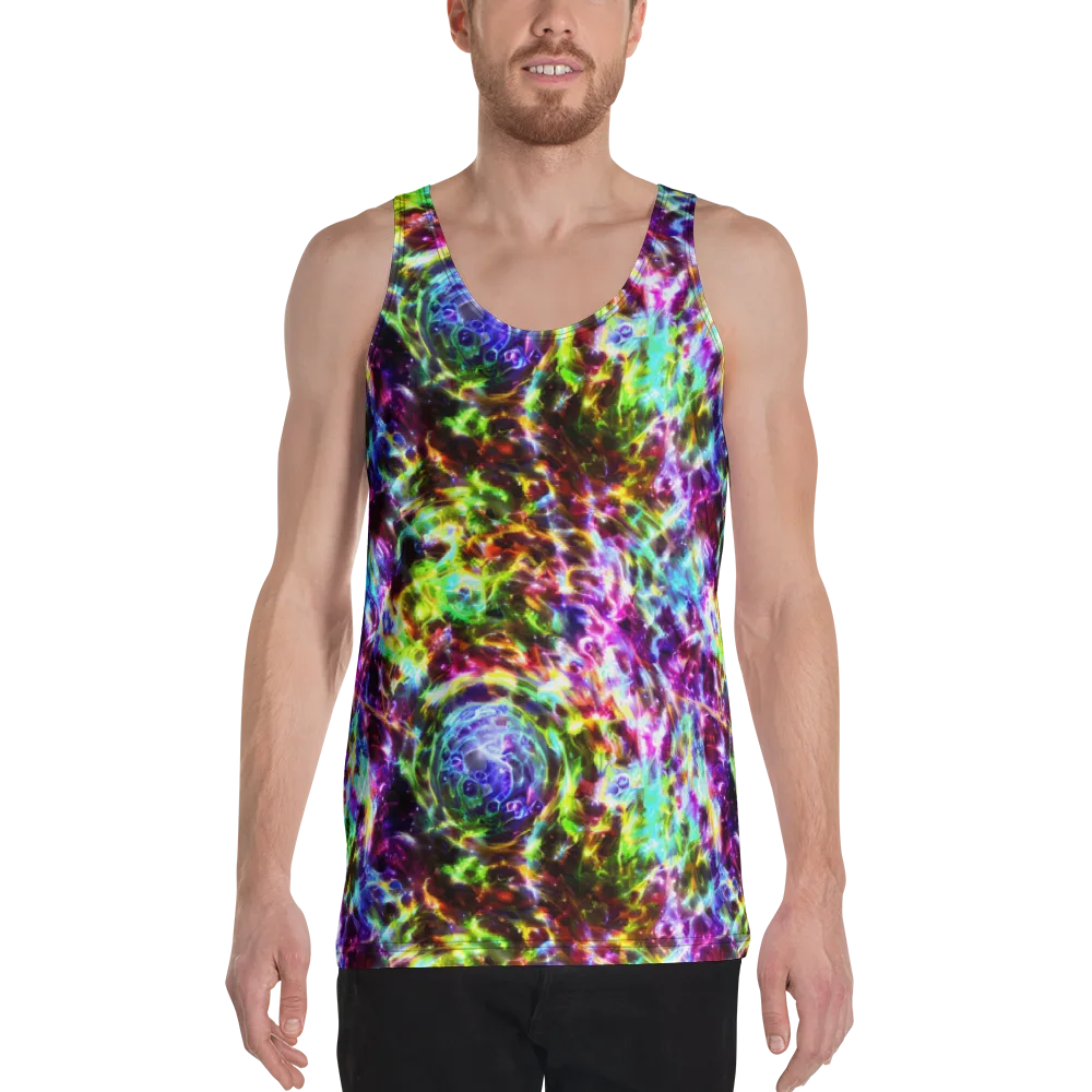 Galaxy Afterglow on Men's Tank Top — Front