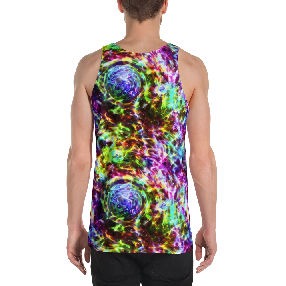Galaxy Afterglow on Men's Tank Top — Back