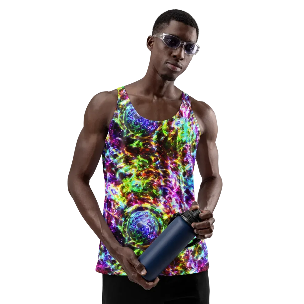 Galaxy Afterglow on Men's Tank Top — Front