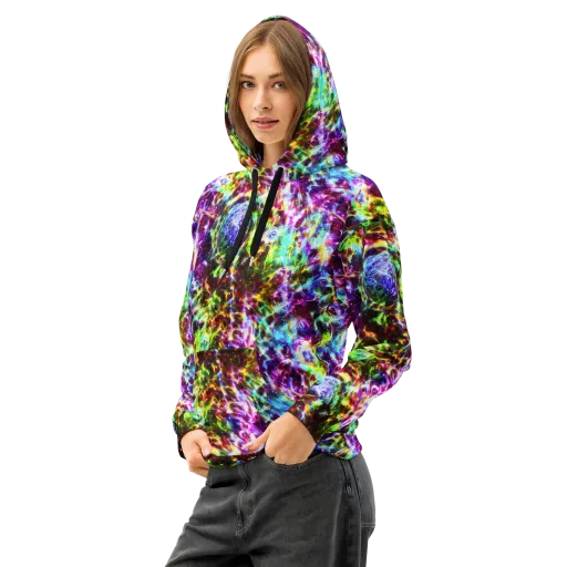 Galaxy Afterglow on a Cotton Hoodie