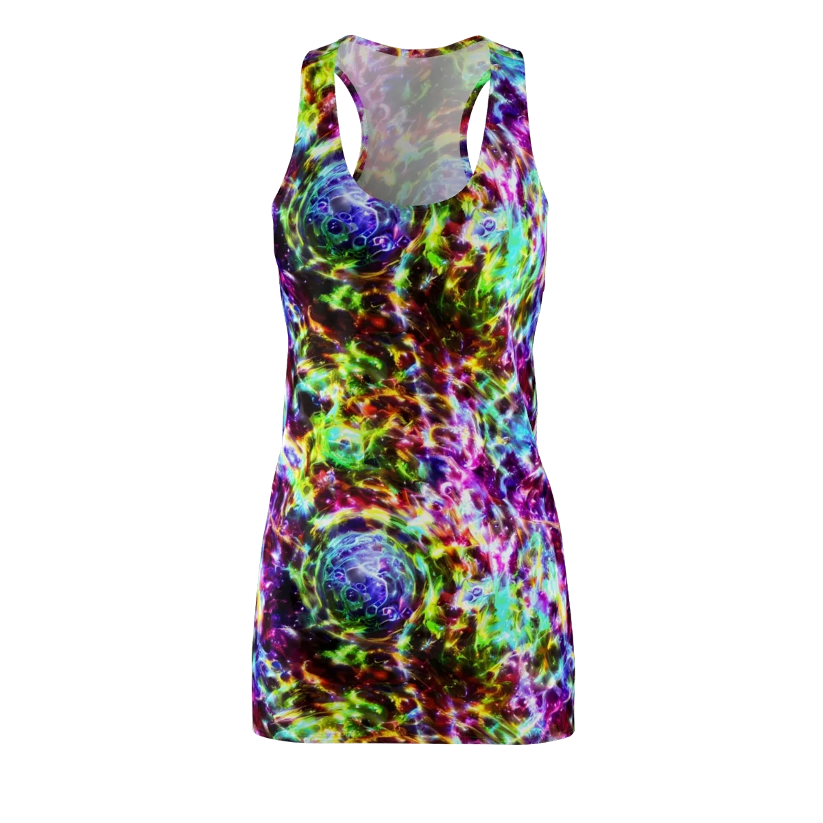Galaxy Afterglow on Racerback Dress — Front