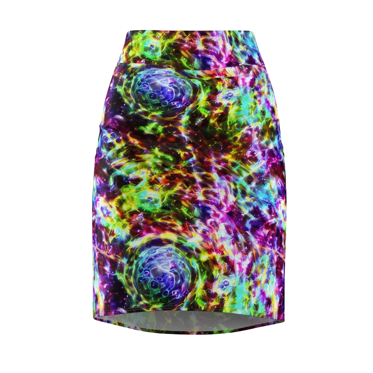 Galaxy Afterglow on Pencil Skirt — Front