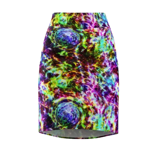 Galaxy Afterglow on a Pencil Skirt