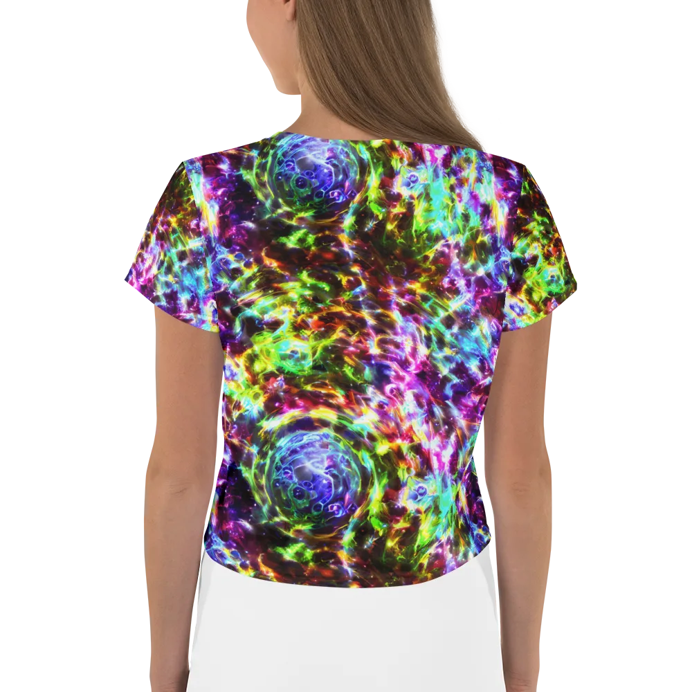 Galaxy Afterglow on Crop Tee — Back