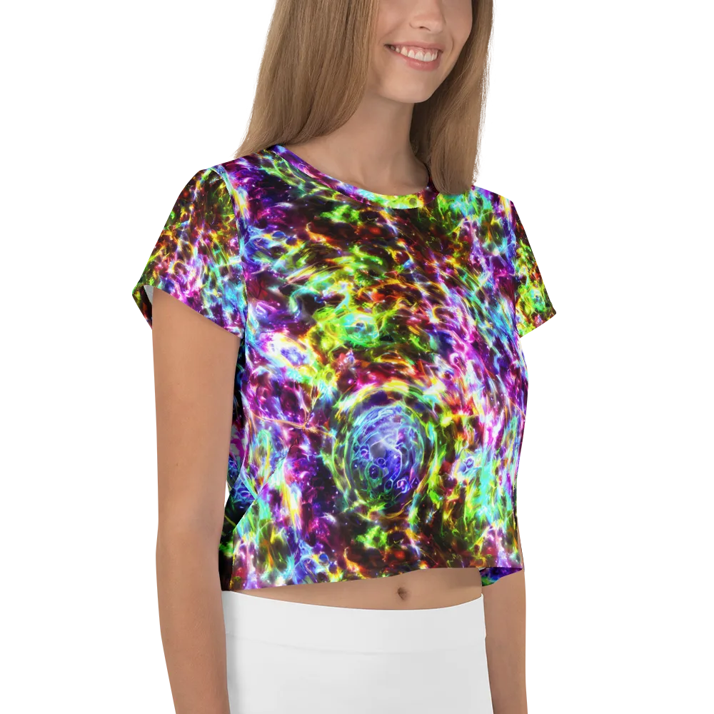 Galaxy Afterglow on Crop Tee — Right