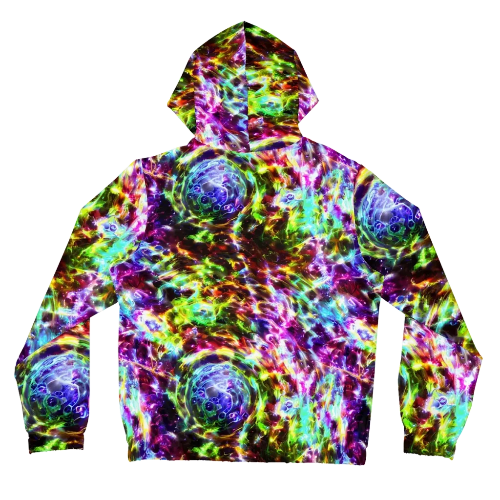 Galaxy Afterglow on Women's Full-Zip Hoodie — Back