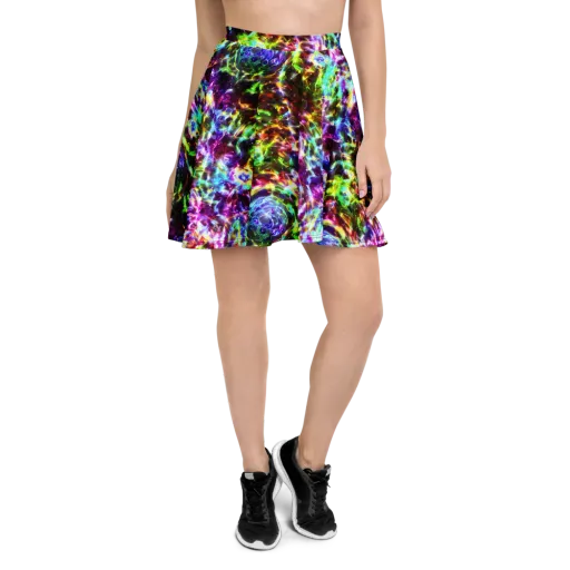 Galaxy Afterglow on a Skater Skirt