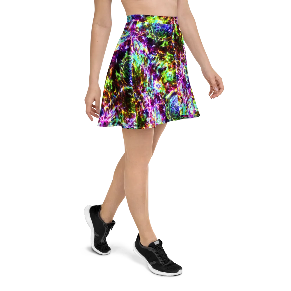 Galaxy Afterglow on Skater Skirt — Right