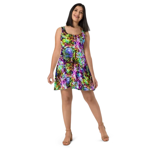 Galaxy Afterglow on a Skater Dress