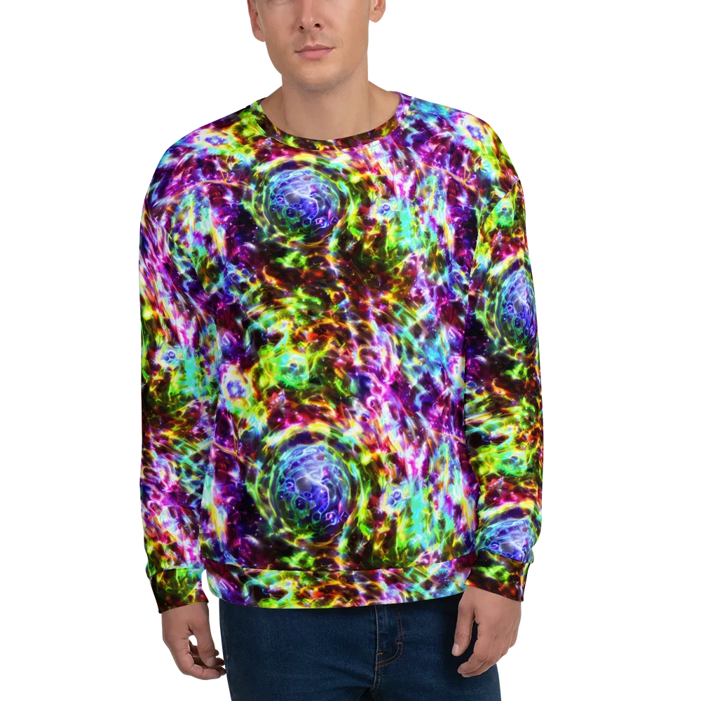 Galaxy Afterglow on Sweatshirt — Front