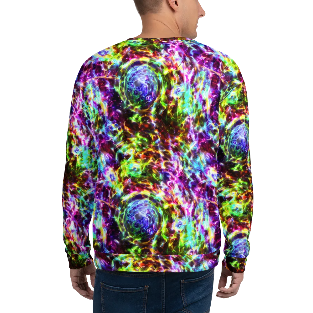 Galaxy Afterglow on Sweatshirt — Back