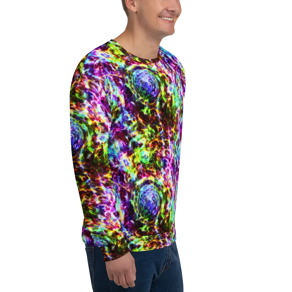 Galaxy Afterglow on Sweatshirt — Right Front