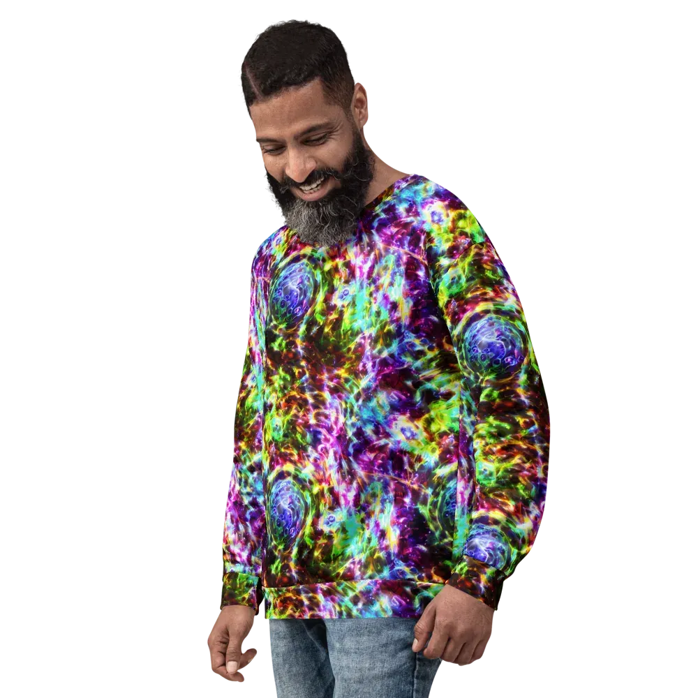 Galaxy Afterglow on Sweatshirt — Left Front
