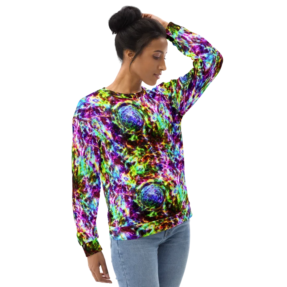 Galaxy Afterglow on Sweatshirt — Right Front