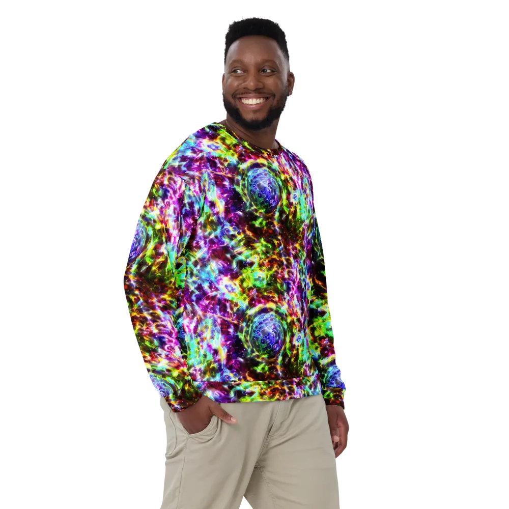 Galaxy Afterglow on Sweatshirt — Front