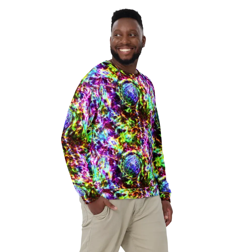 Galaxy Afterglow on Sweatshirt — Front