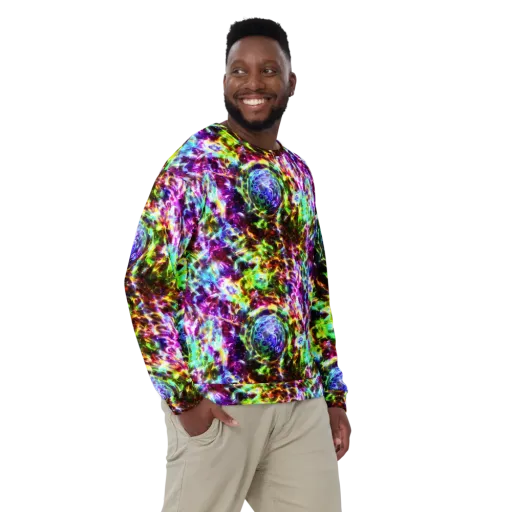 Galaxy Afterglow on a Sweatshirt