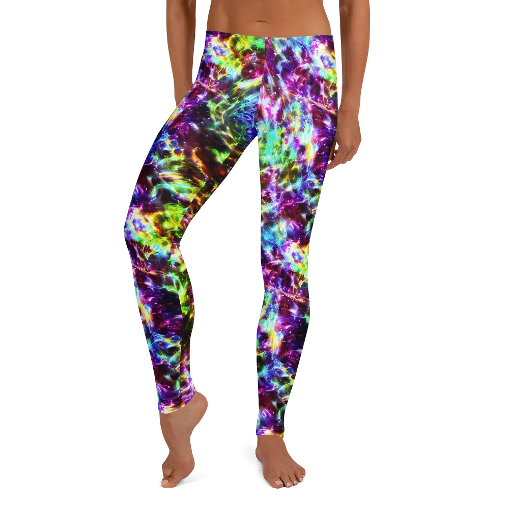 Galaxy Afterglow on Leggings — Front