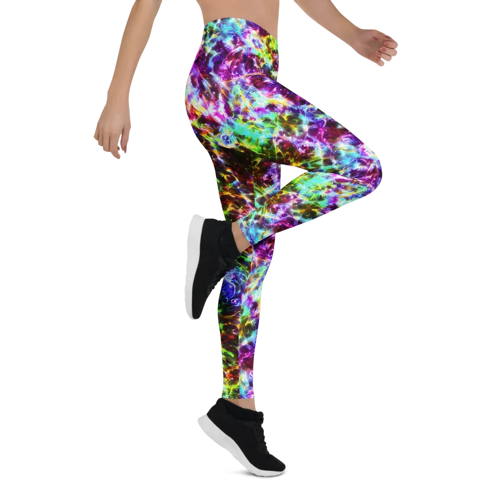 Galaxy Afterglow on Leggings — Right