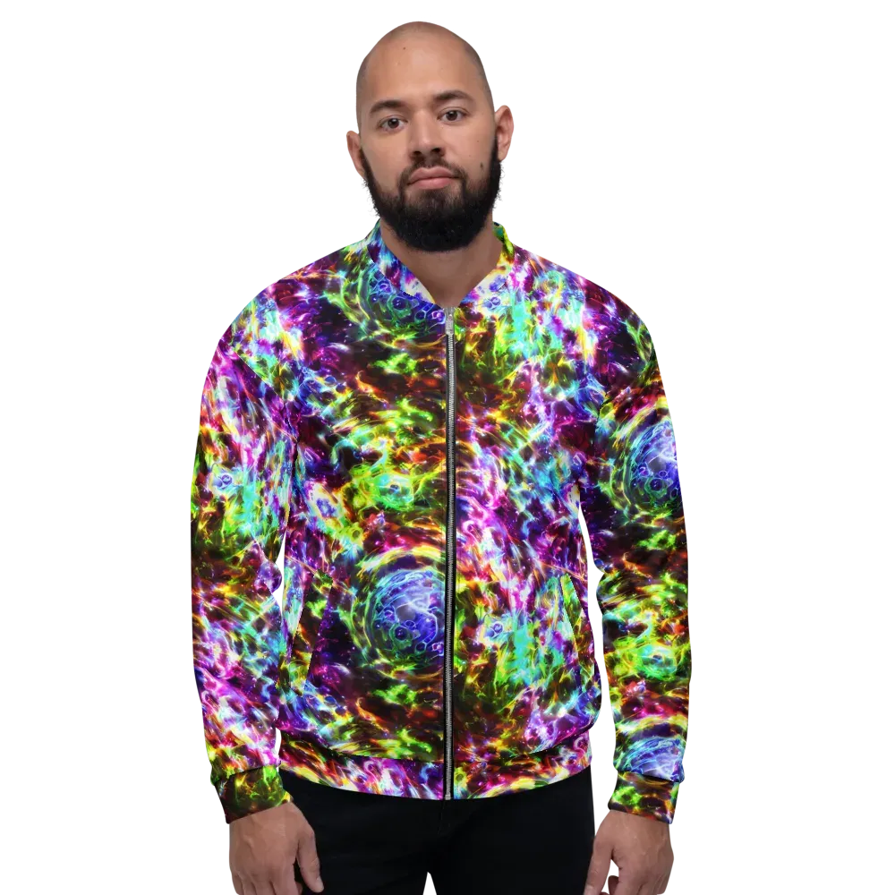 Galaxy Afterglow on Bomber Jacket — Front