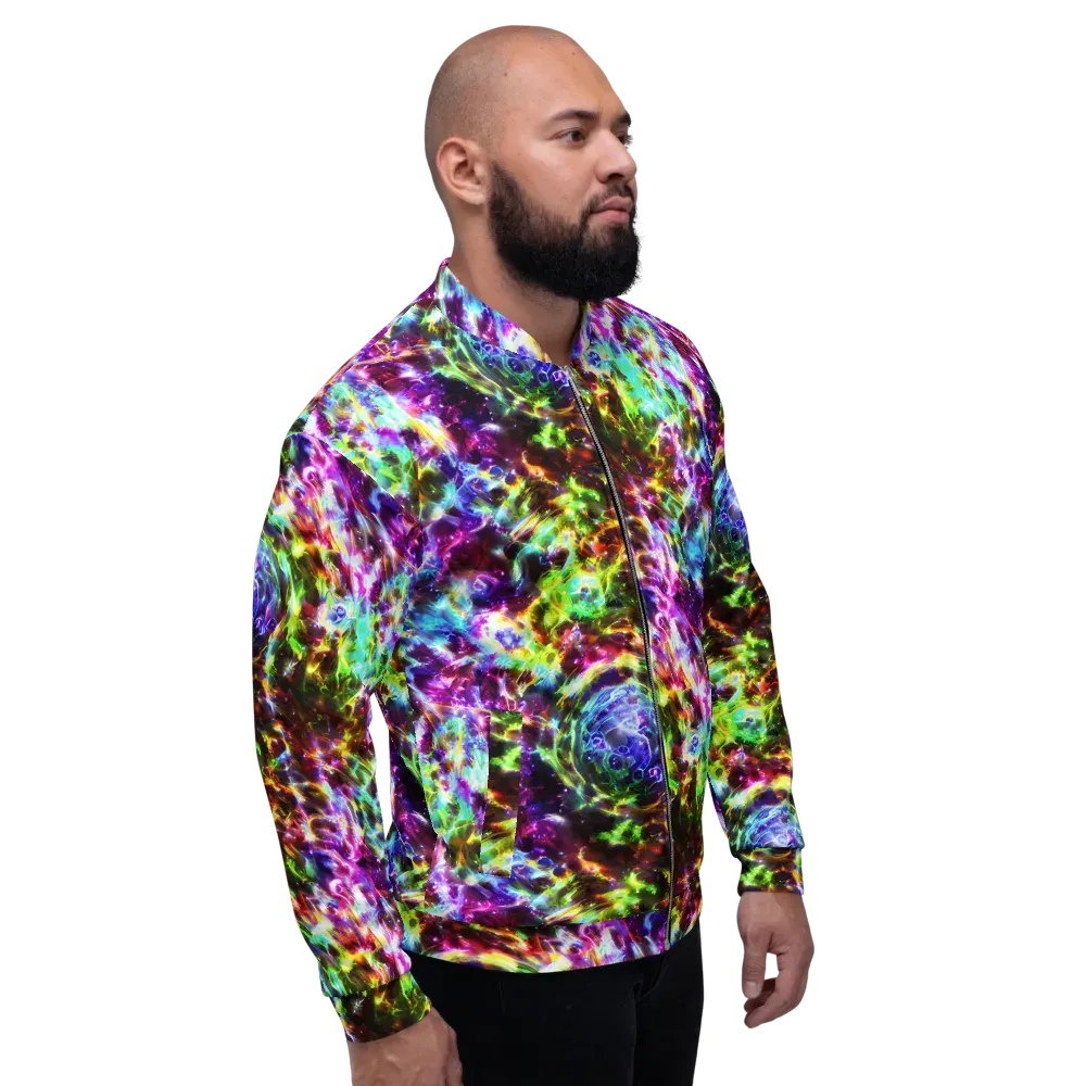 Galaxy Afterglow on Bomber Jacket — Right
