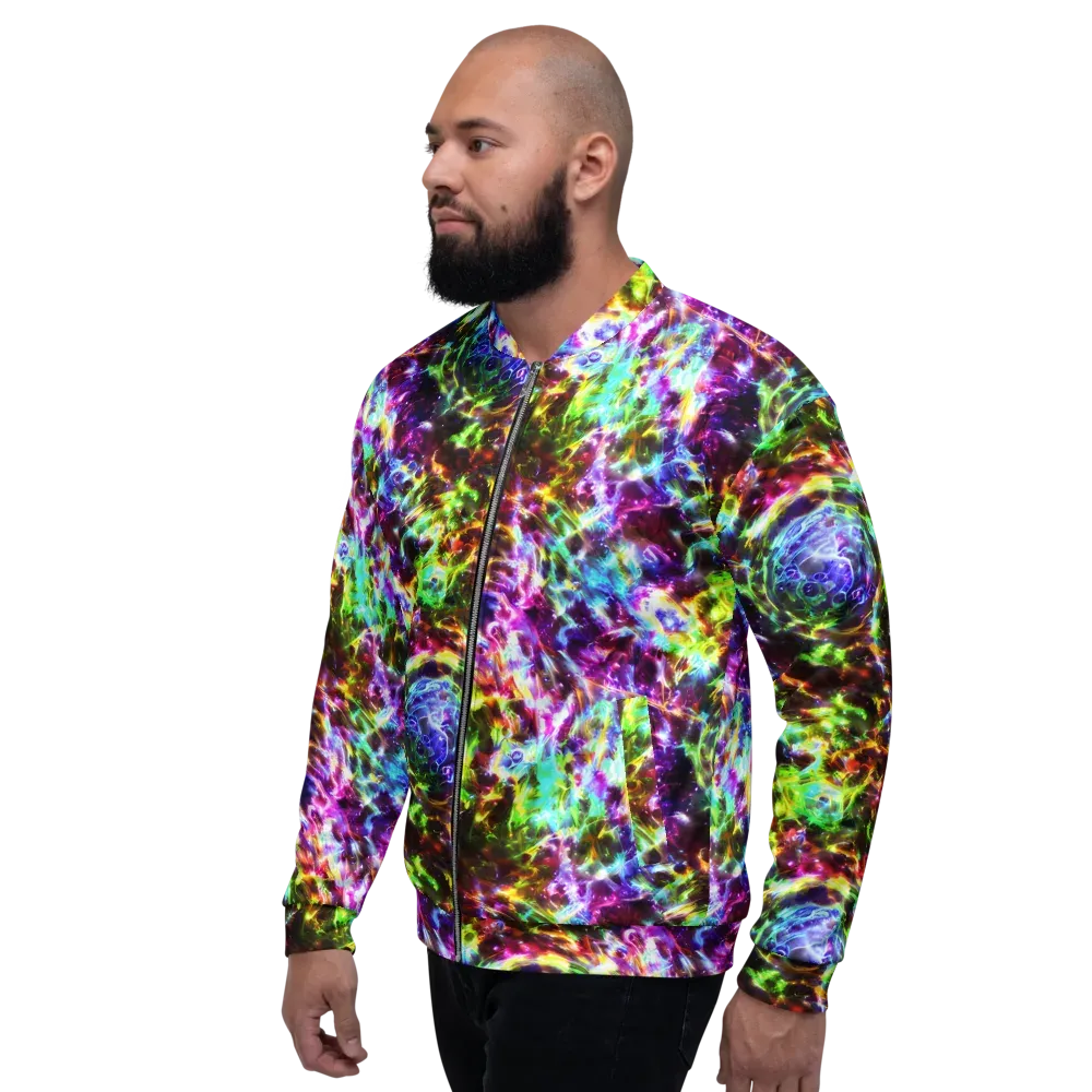 Galaxy Afterglow on Bomber Jacket — Left