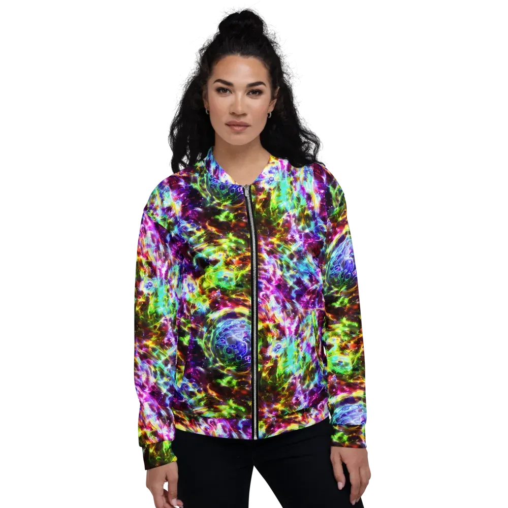 Galaxy Afterglow on Bomber Jacket — Front