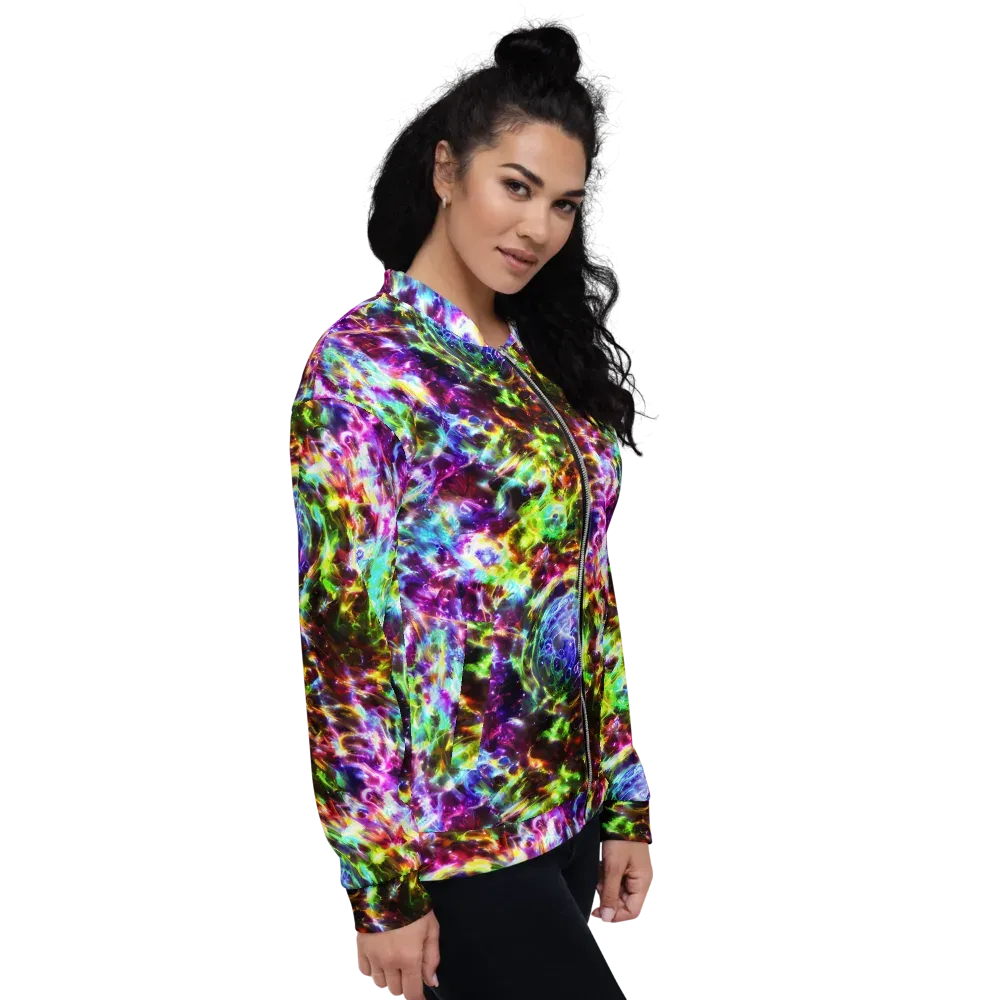 Galaxy Afterglow on Bomber Jacket — Right
