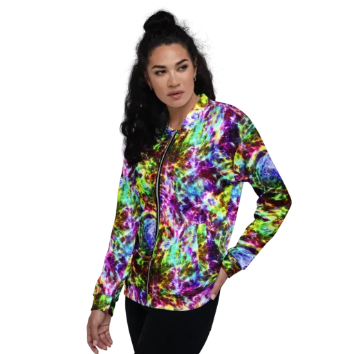 Galaxy Afterglow on a Bomber Jacket