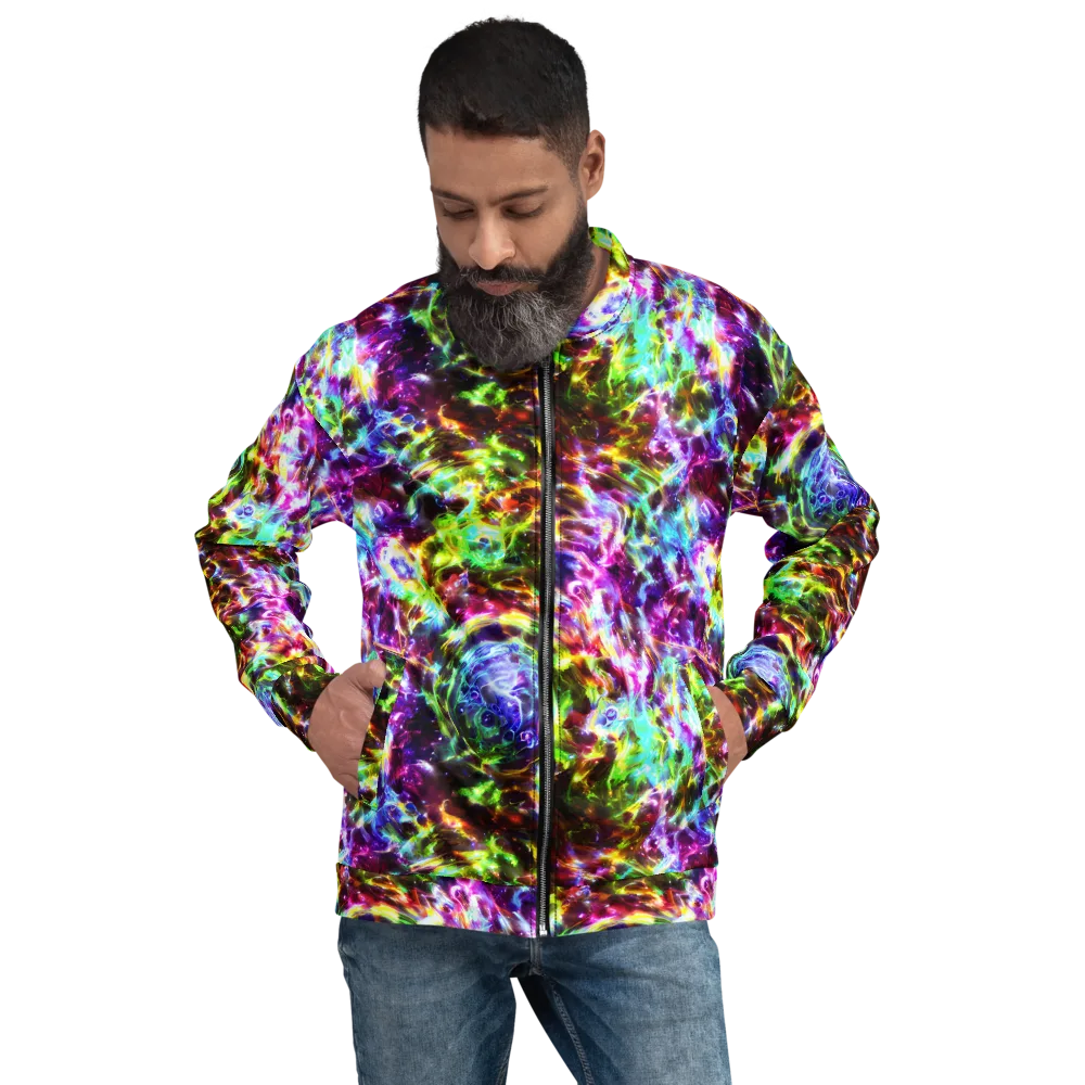 Galaxy Afterglow on Bomber Jacket — Front
