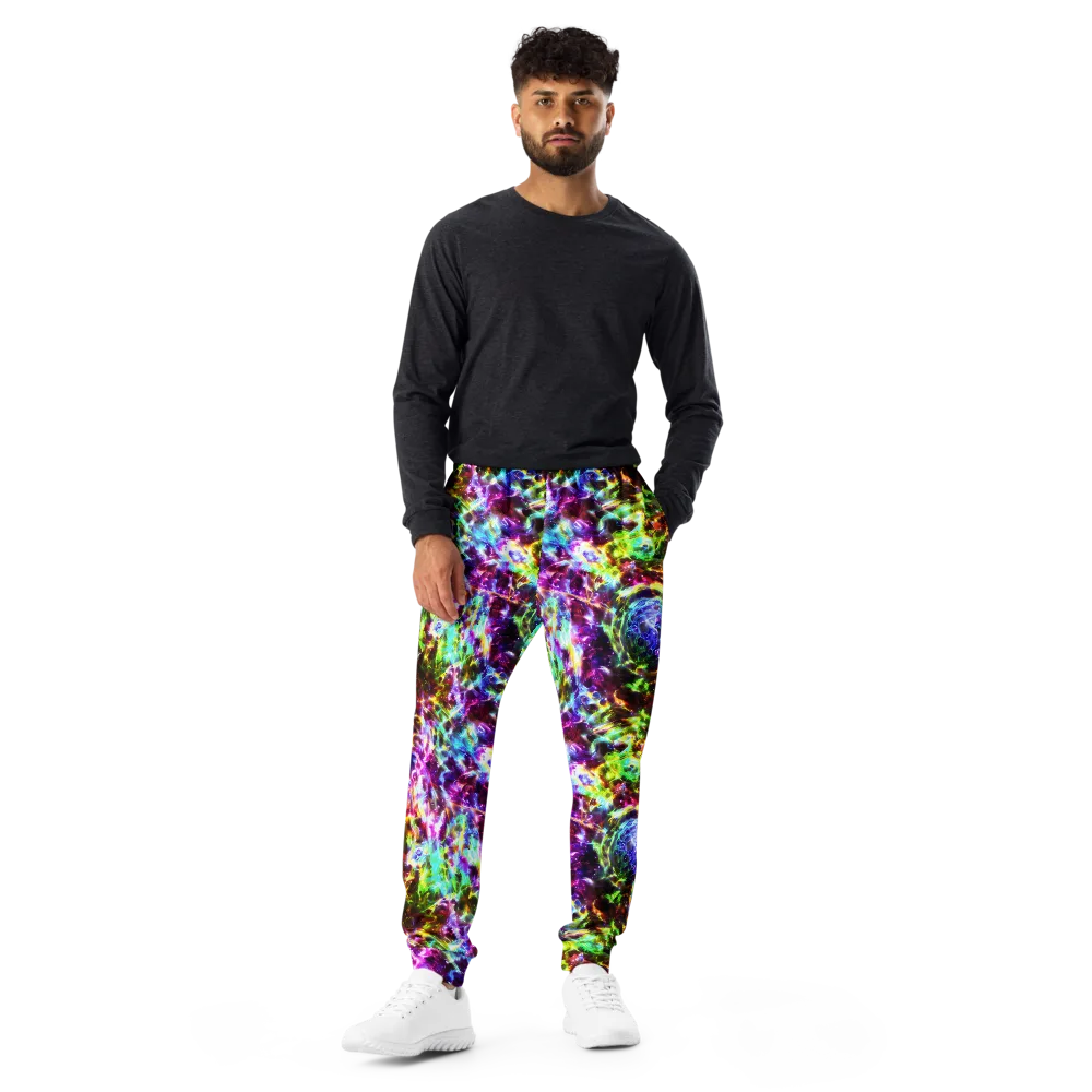 Galaxy Afterglow on Men's Joggers — Front