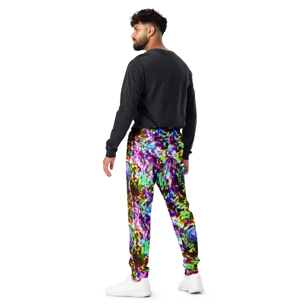 Galaxy Afterglow on Men's Joggers — Back