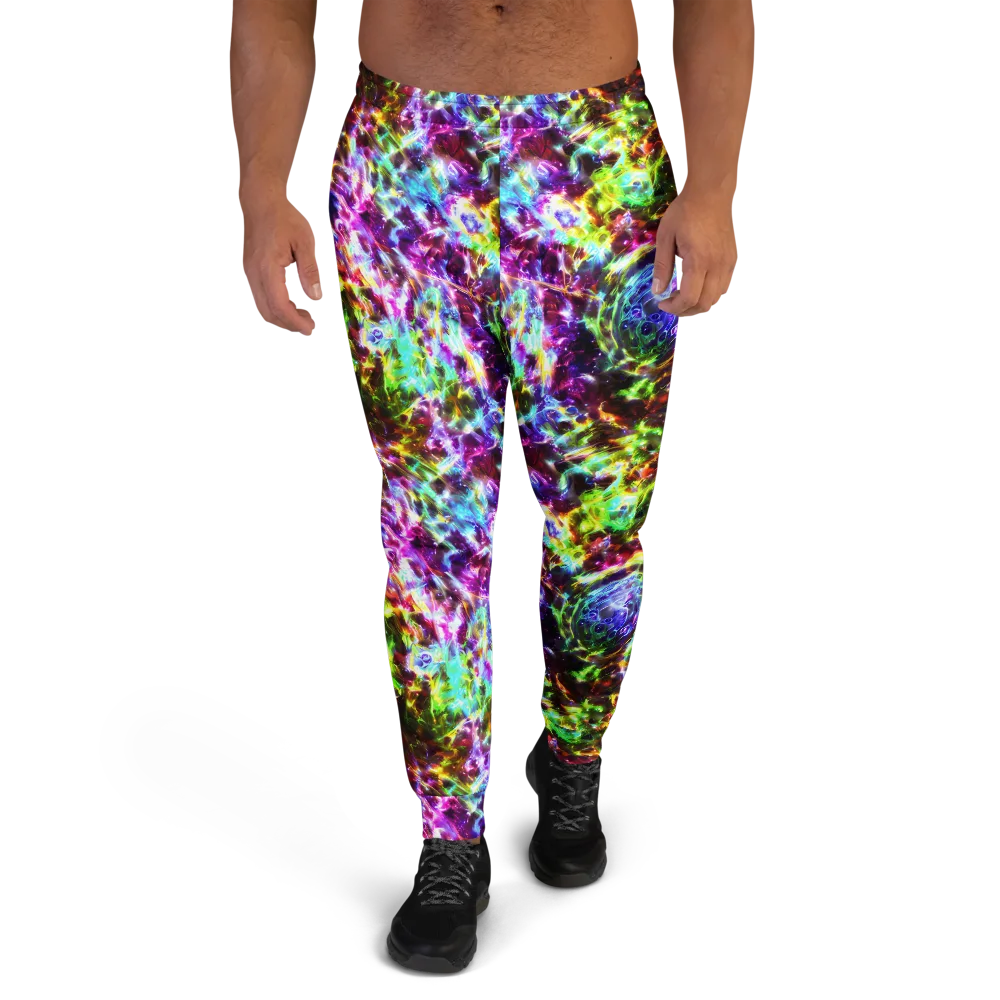 Galaxy Afterglow on Men's Joggers — Front
