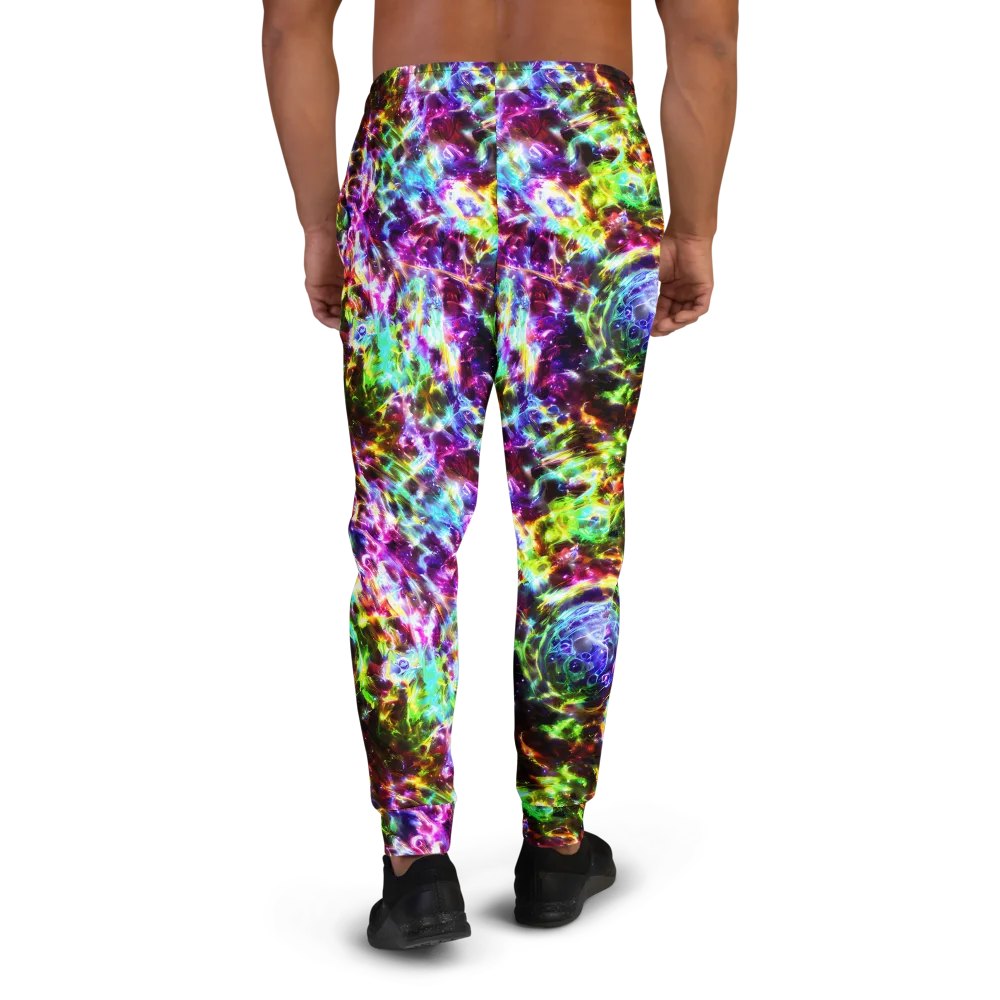Galaxy Afterglow on Men's Joggers — Back