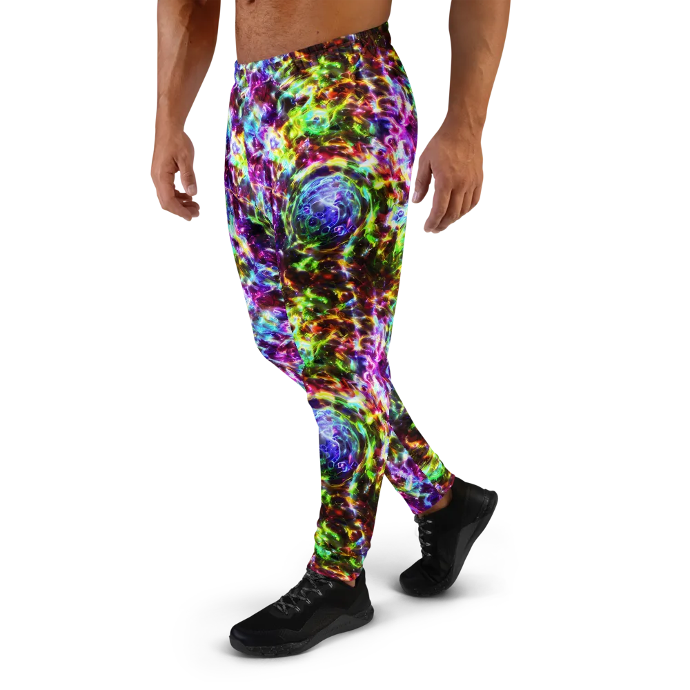 Galaxy Afterglow on Men's Joggers — Left