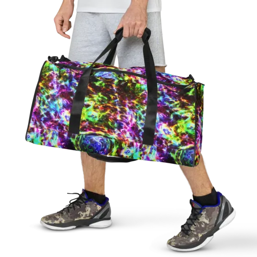Galaxy Afterglow on a Duffle Bag