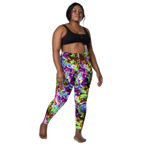 Galaxy Afterglow on a Leggings with Pockets