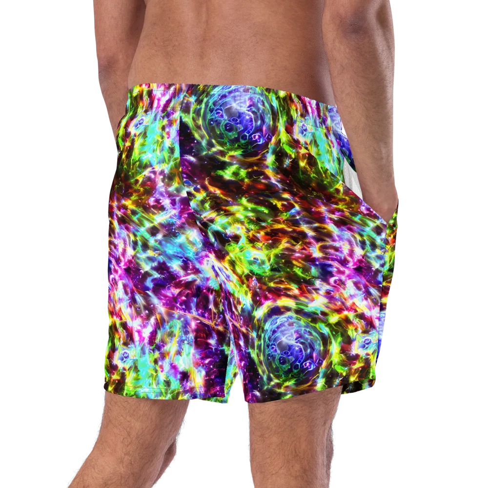 Galaxy Afterglow on Swim Trunks — Right Back