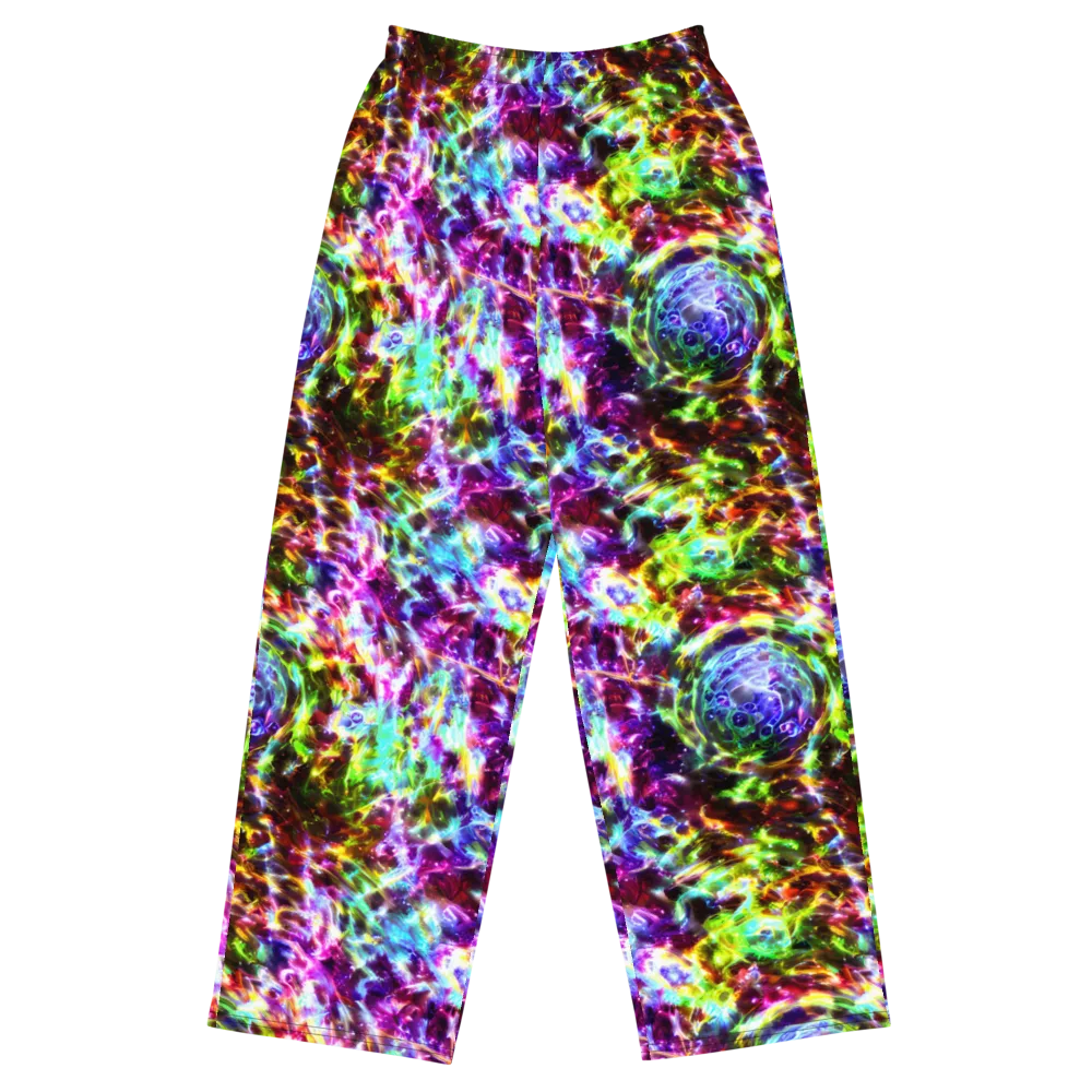 Galaxy Afterglow on Wide-Leg Pants — Front