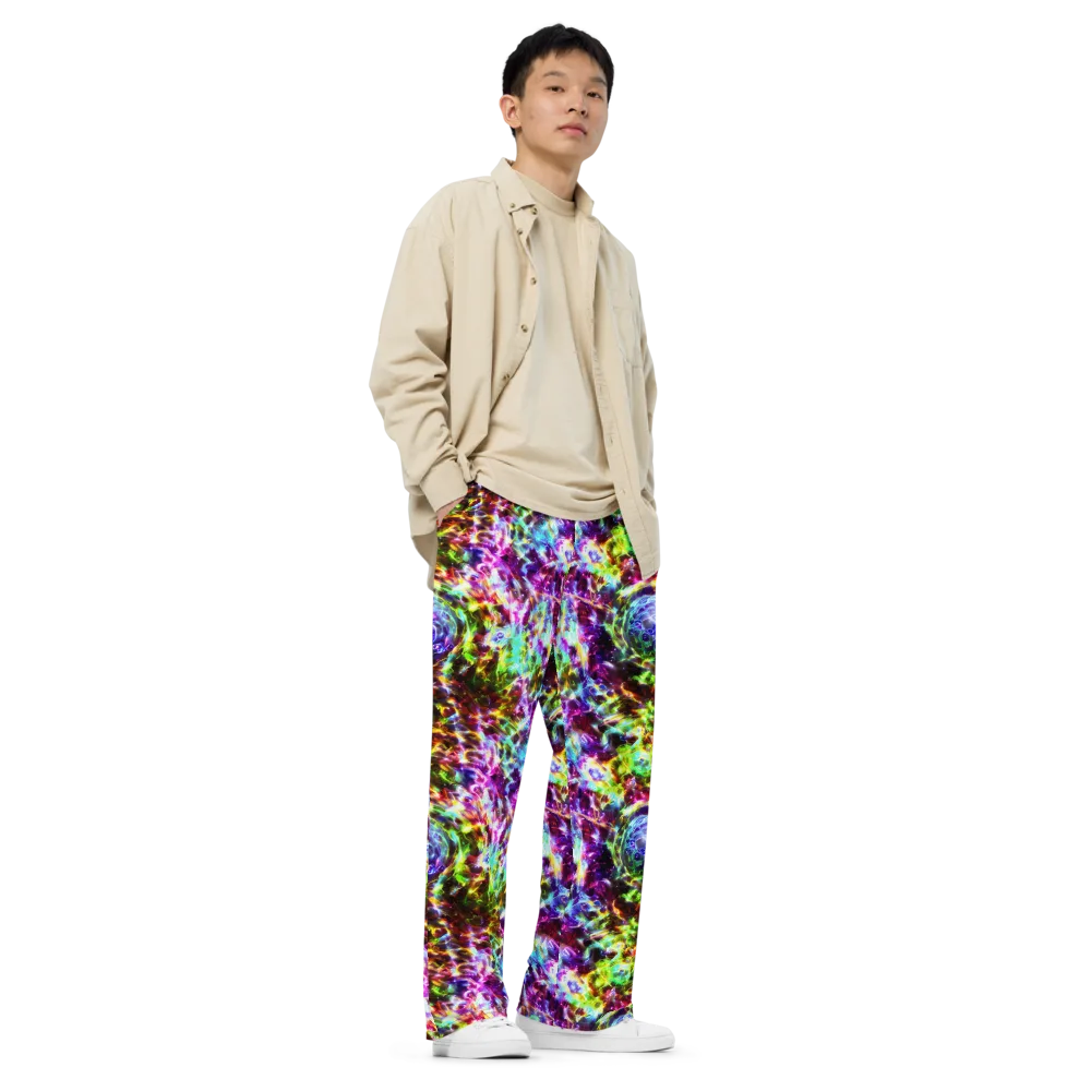 Galaxy Afterglow on Wide-Leg Pants — Right Front