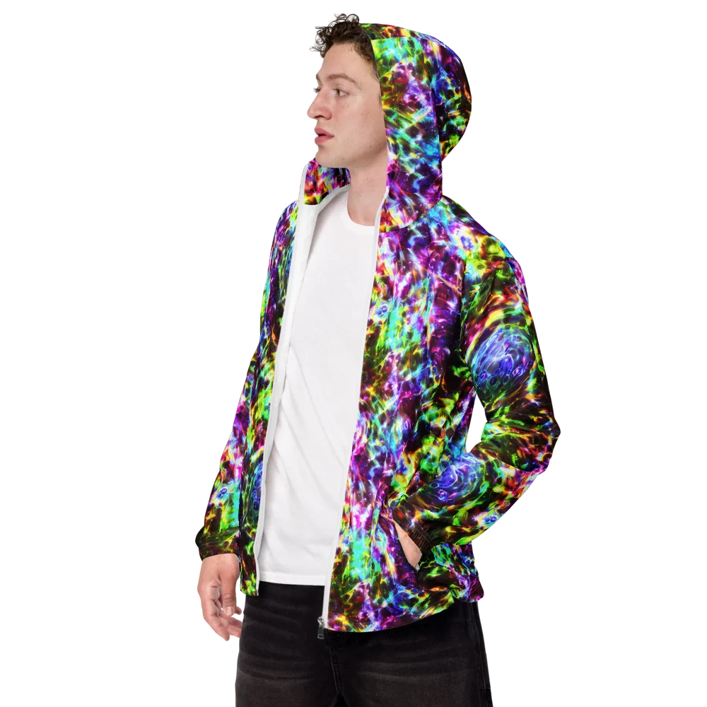 Galaxy Afterglow on Men's Windbreaker — Left Front