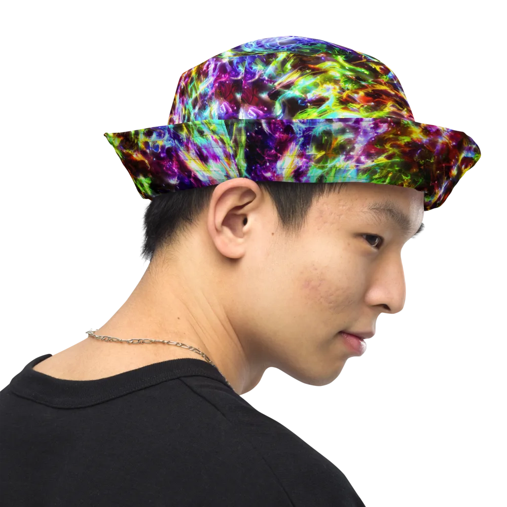 Galaxy Afterglow on Reversible Bucket Hat — Right Outside