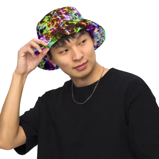 Galaxy Afterglow on a Reversible Bucket Hat