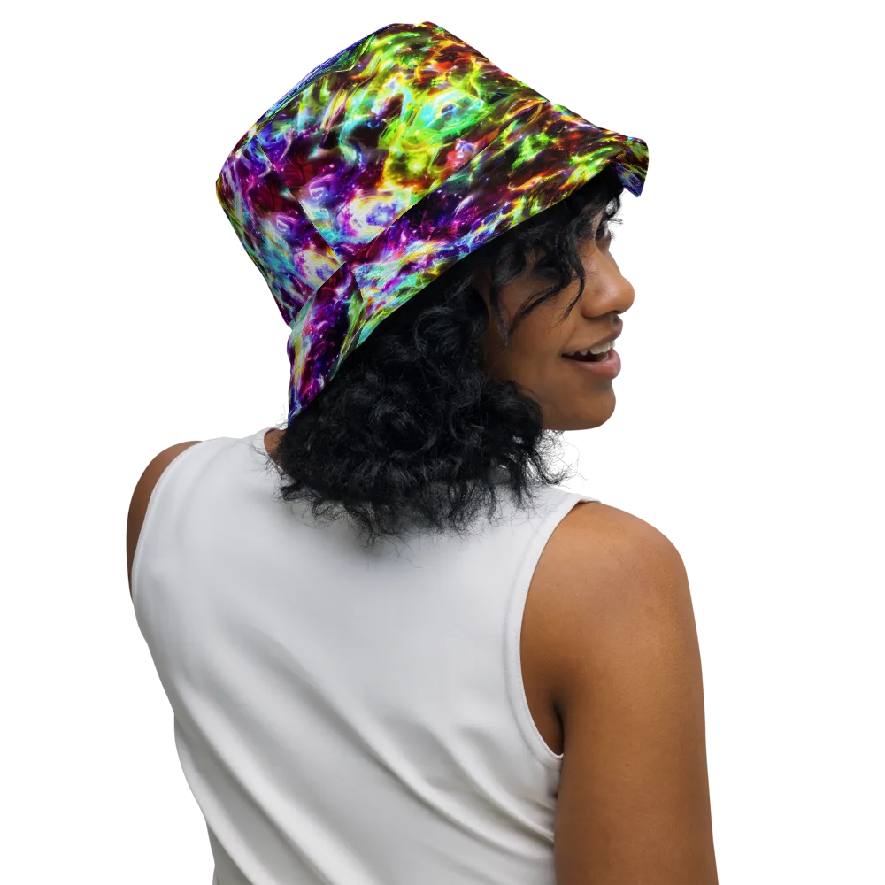 Galaxy Afterglow on Reversible Bucket Hat — Right Outside