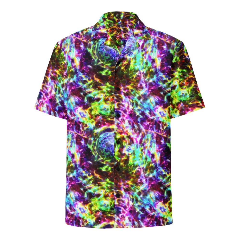 Galaxy Afterglow on Button Shirt — Front