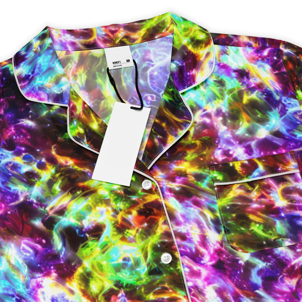 Galaxy Afterglow on Women's Short Sleeve Pajama Top — Product details