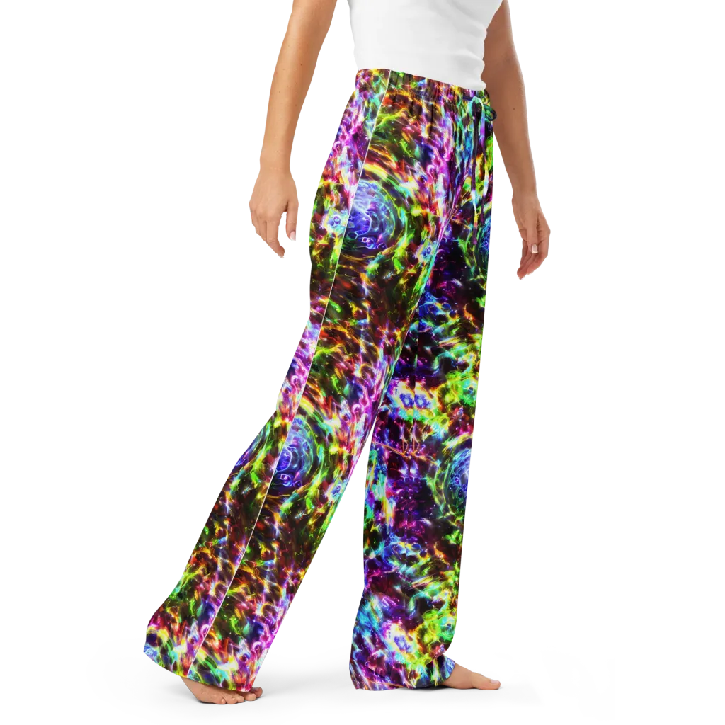 Galaxy Afterglow on Women's Pajama Pants — Right Front