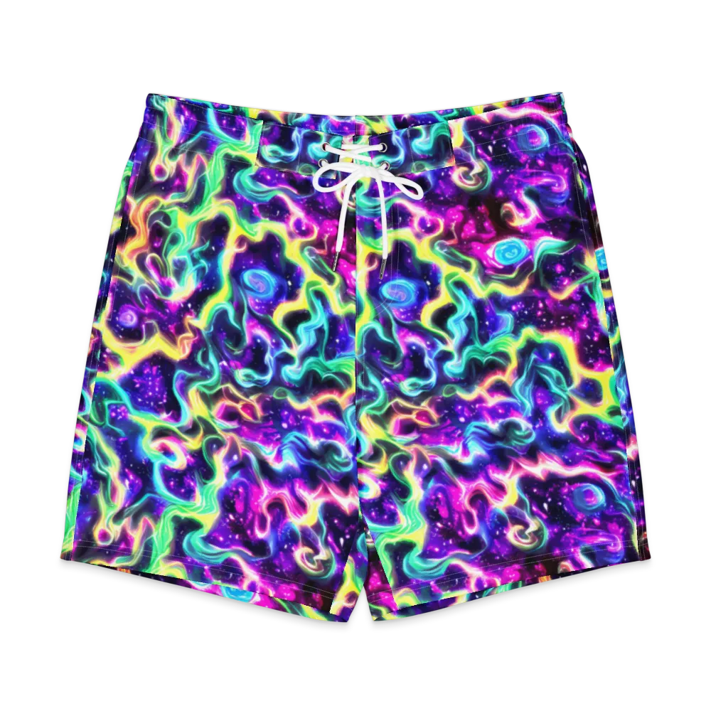 Radiant Warp on Men's Board Shorts — Front